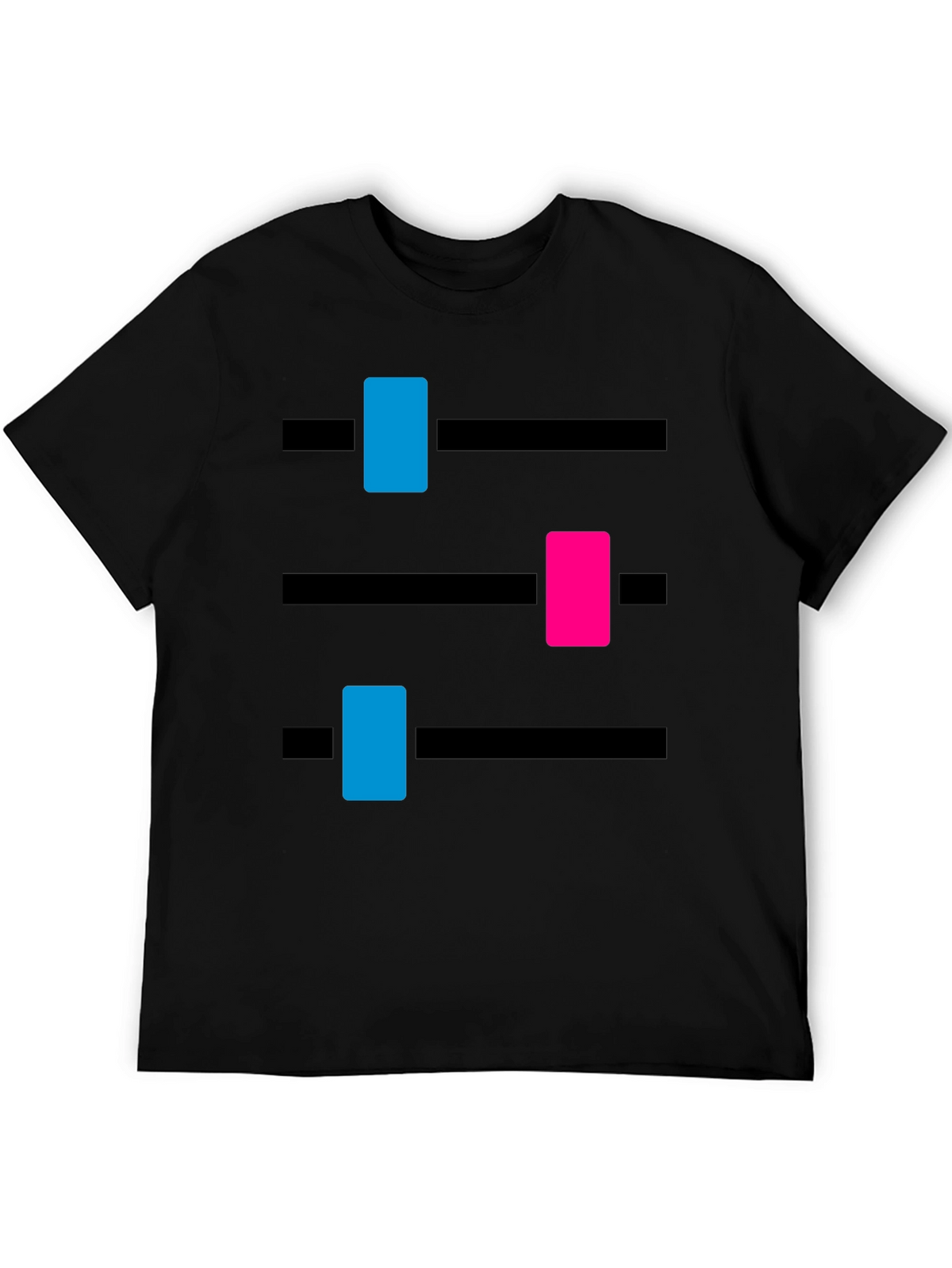 DJ Mixer Graphic Tee - Black Cotton Blend