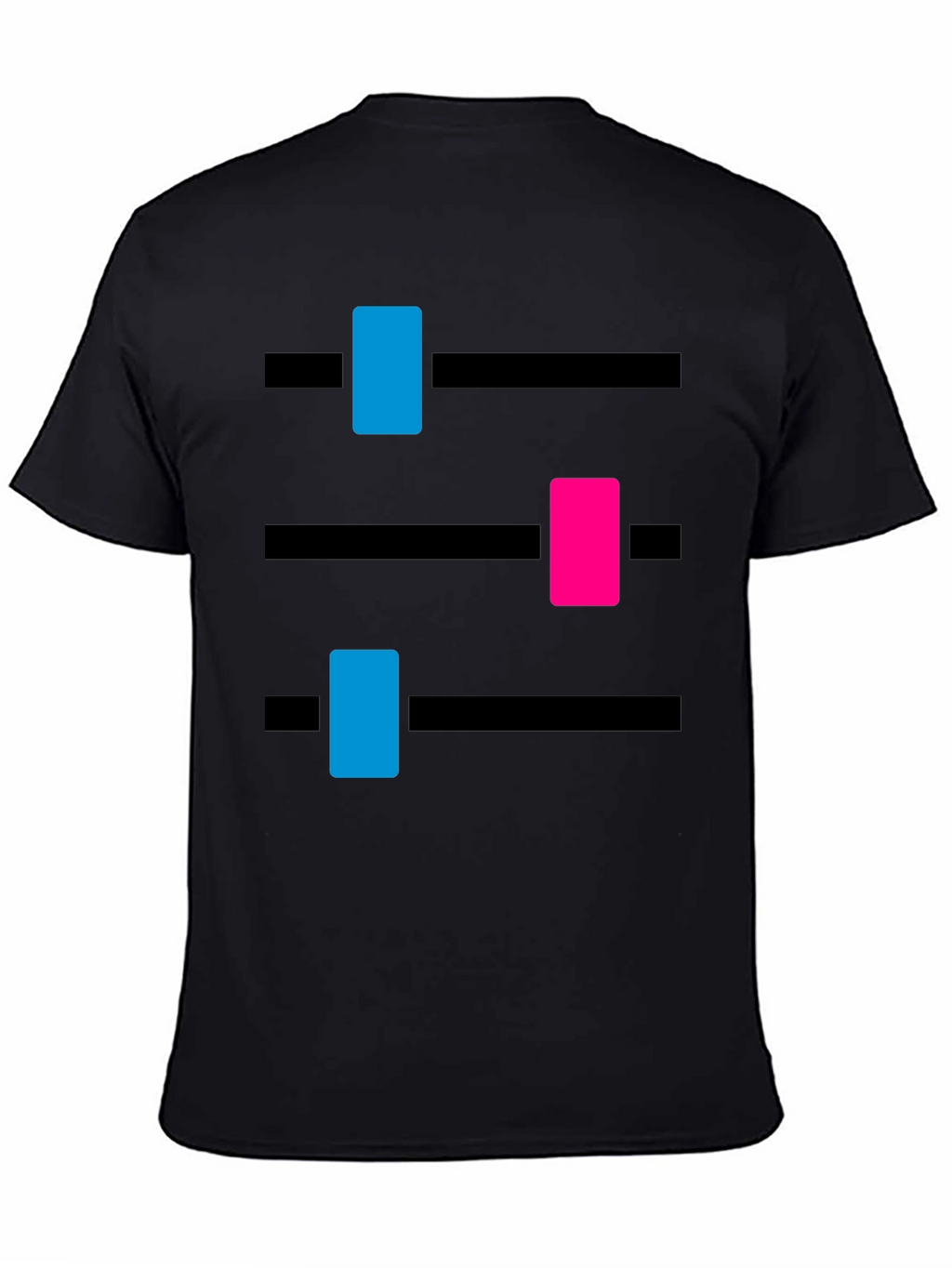 DJ Mixer Graphic Tee - Black Cotton Blend