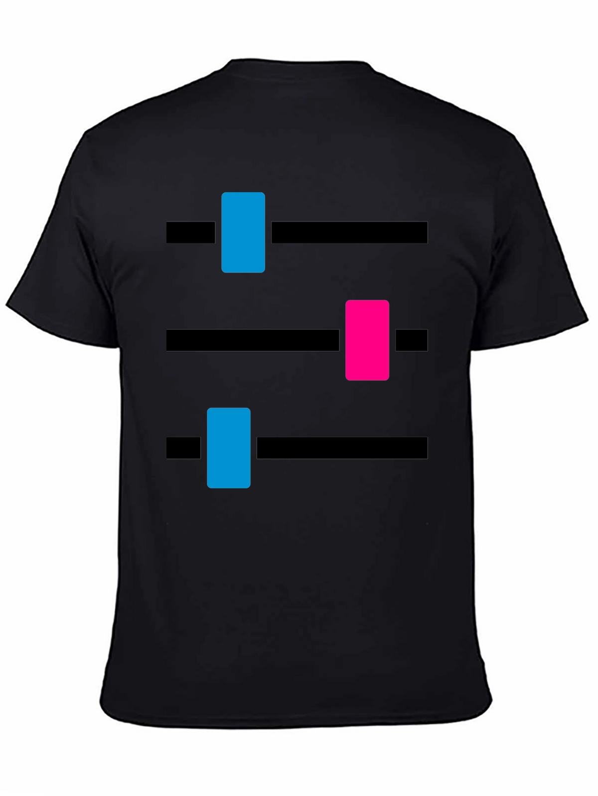 DJ Mixer Graphic Tee - Black Cotton Blend