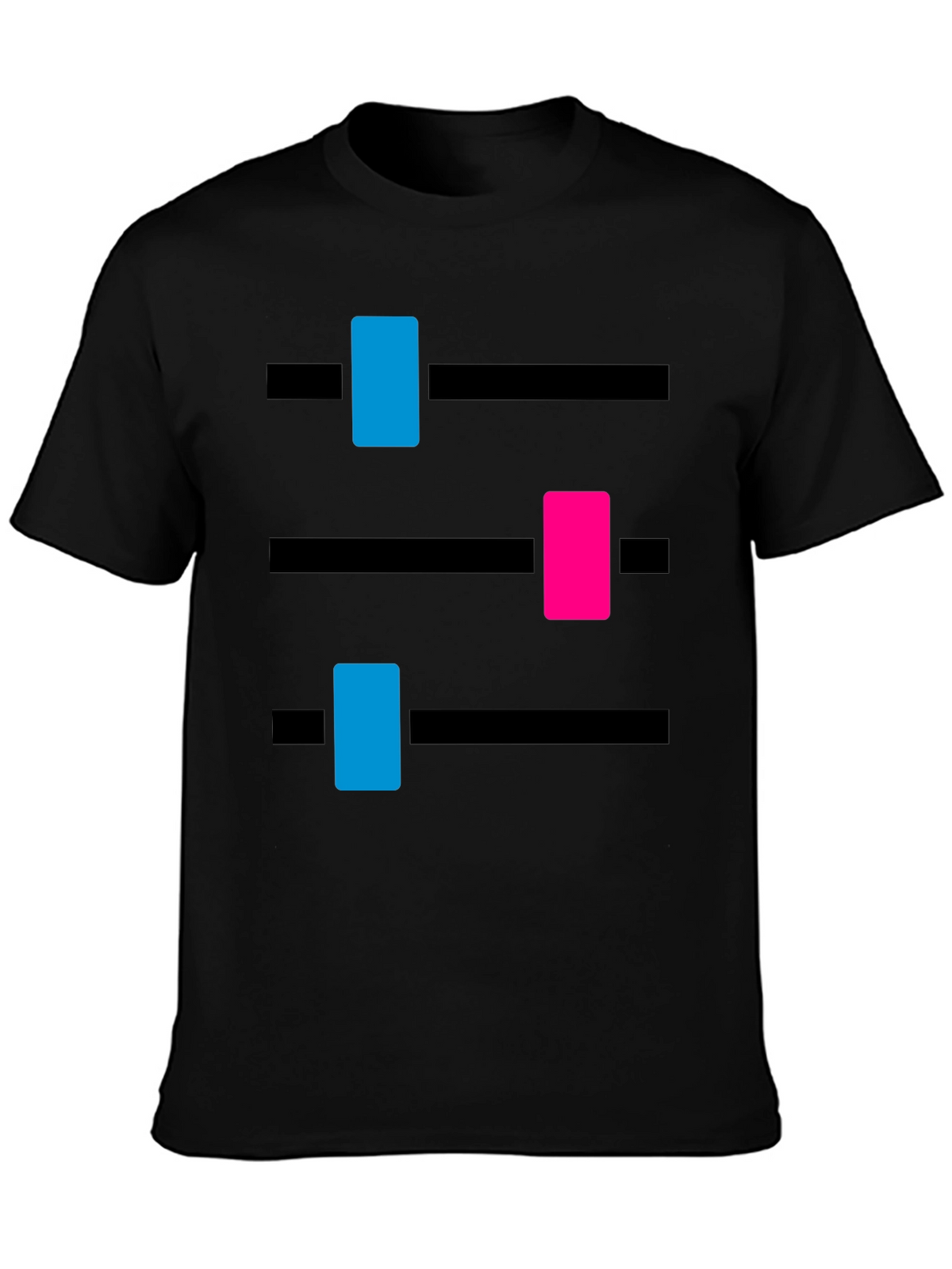 DJ Mixer Graphic Tee - Black Cotton Blend