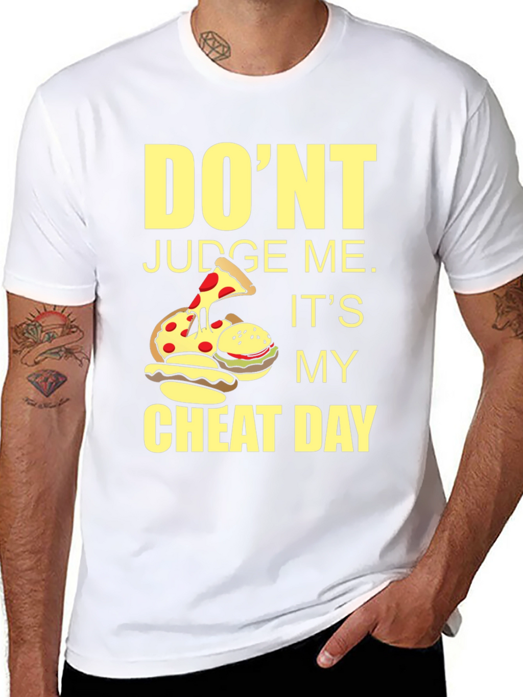 Dont Judge Me Cheat Day Graphic Tee