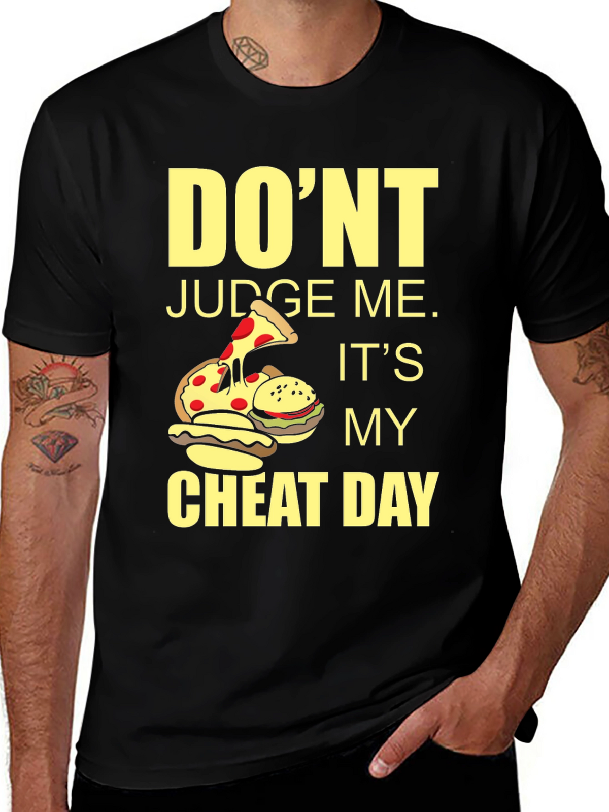Dont Judge Me Cheat Day Graphic Tee