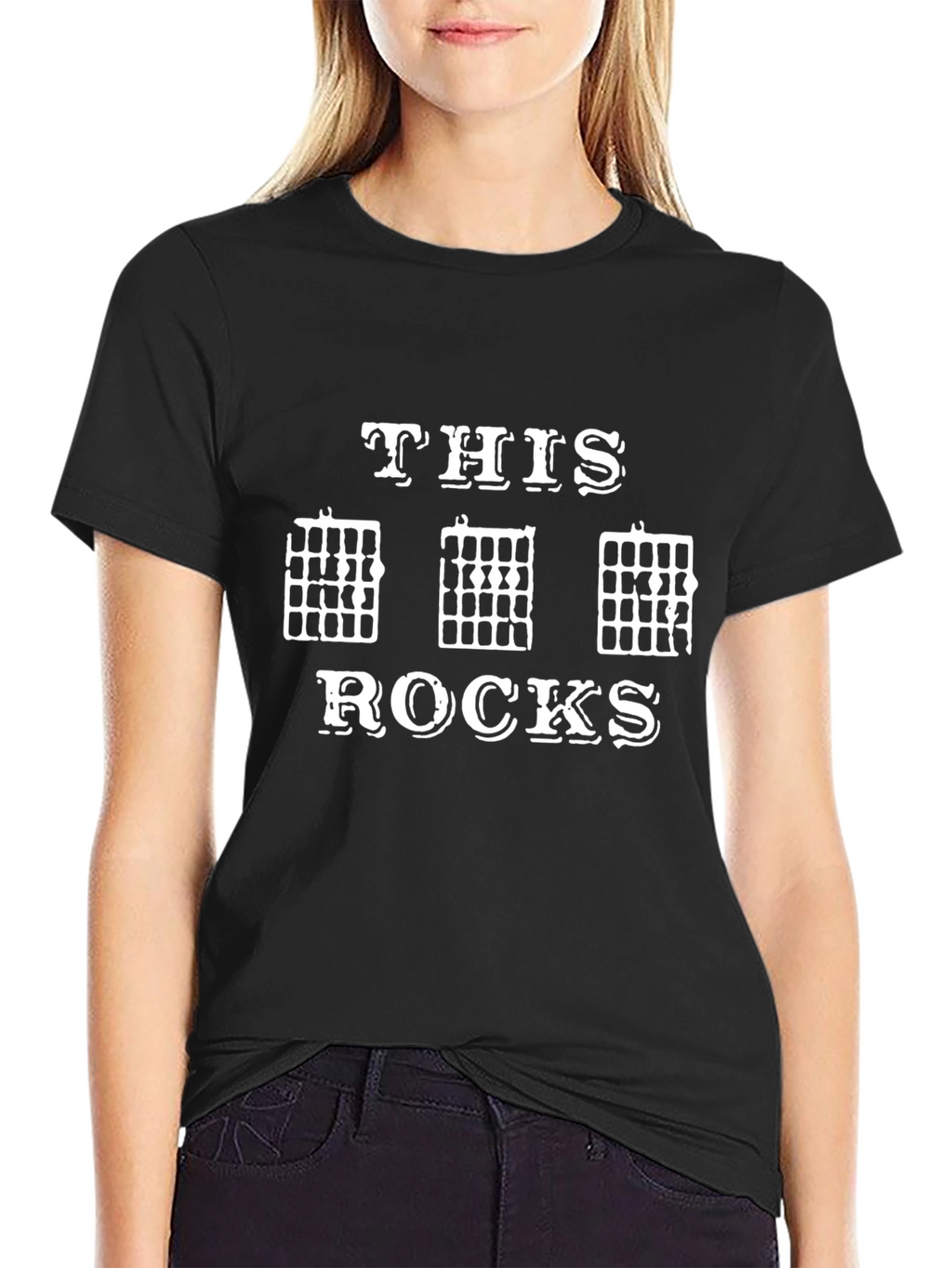 This Chord Rocks Black Graphic Tee