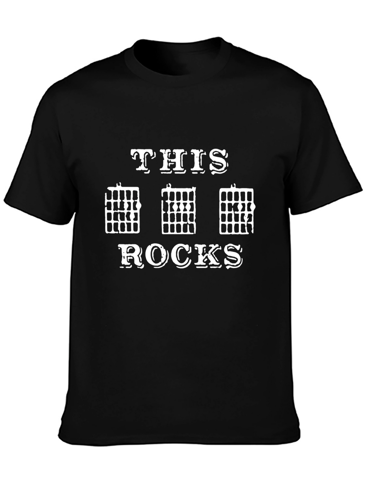 This Chord Rocks Black Graphic Tee