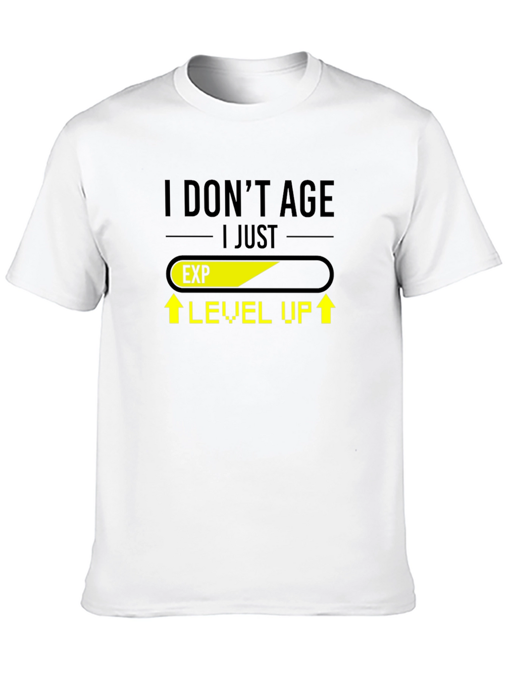 Level Up Black T-Shirt - Gamer Humor