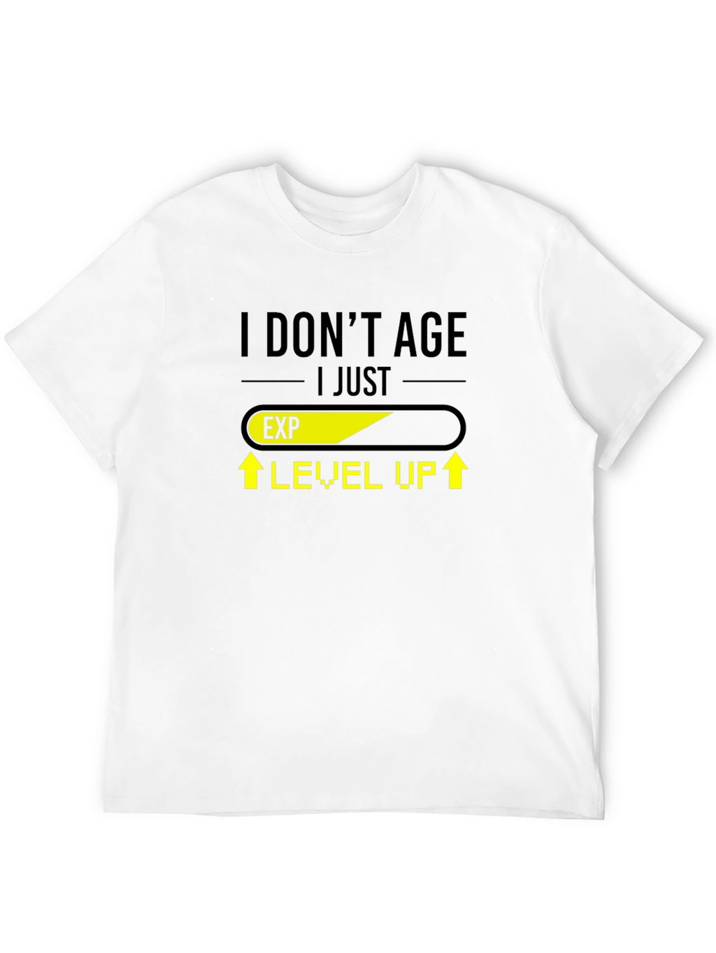 Level Up Black T-Shirt - Gamer Humor