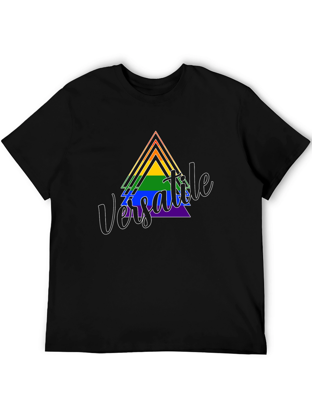 Versatile Pride Triangle Graphic T-Shirt