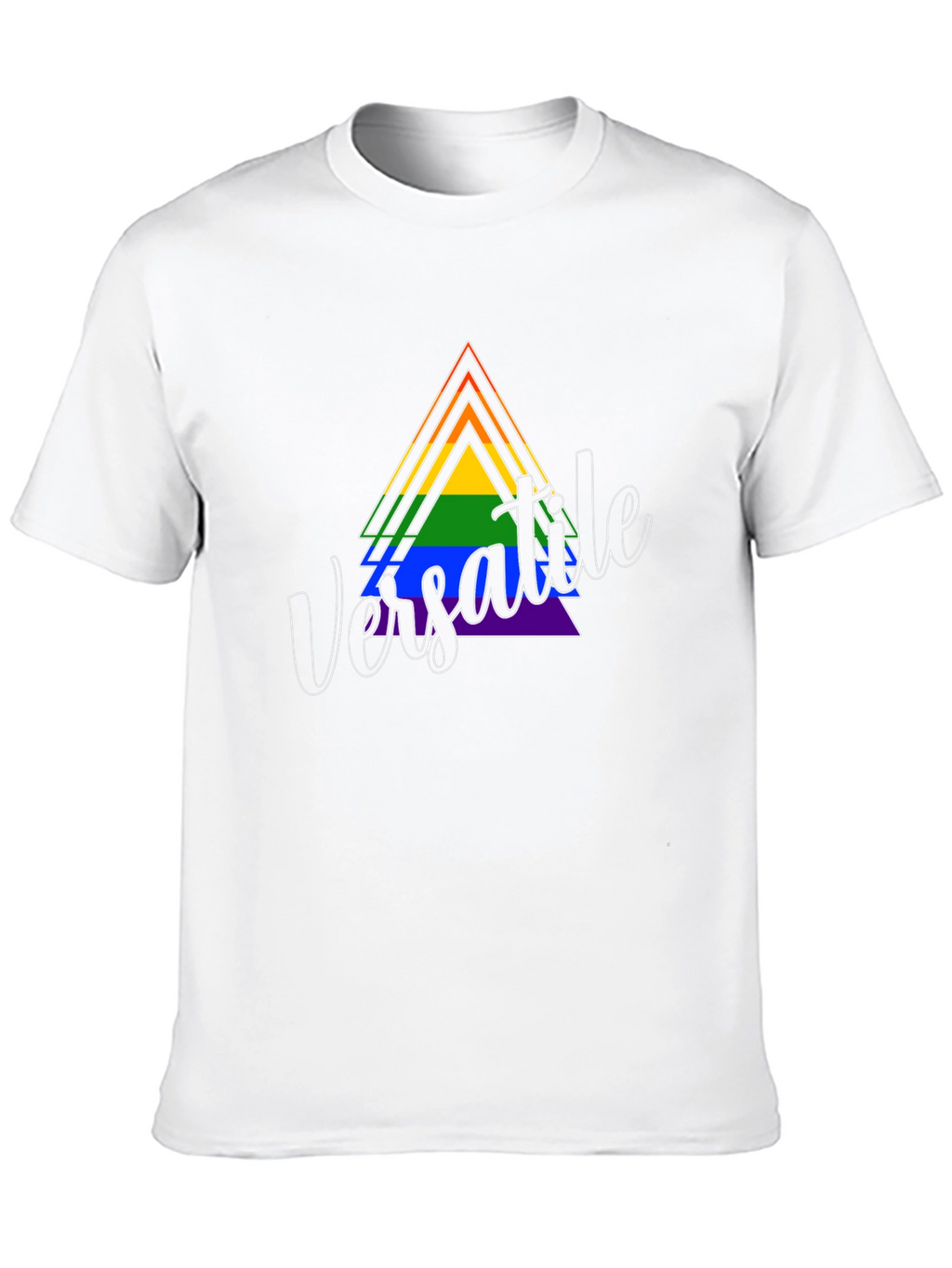 Versatile Pride Triangle Graphic T-Shirt