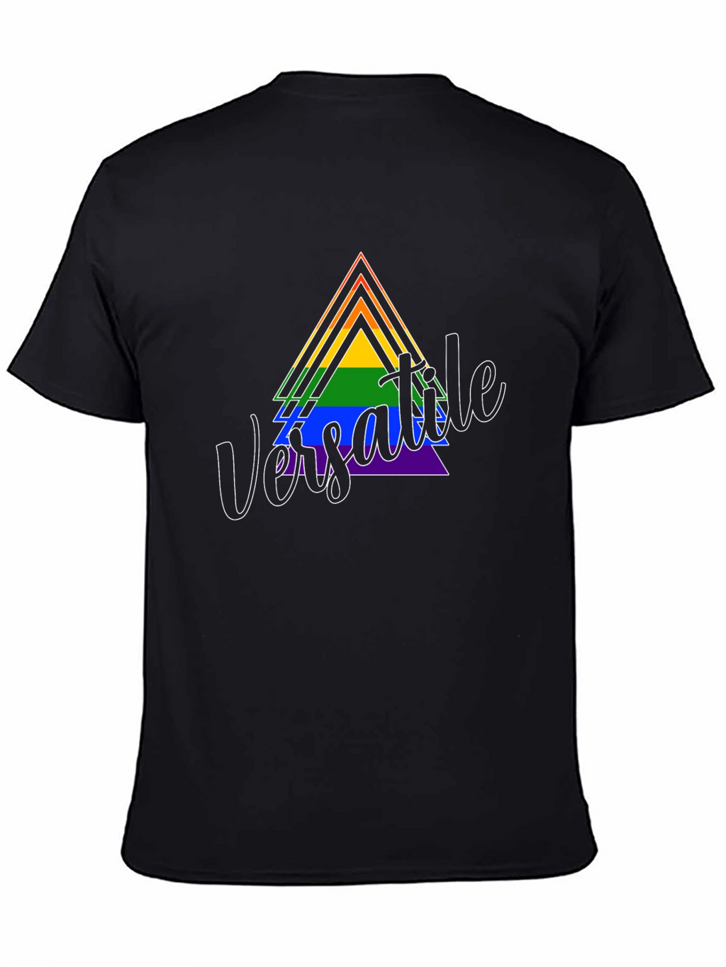Versatile Pride Triangle Graphic T-Shirt