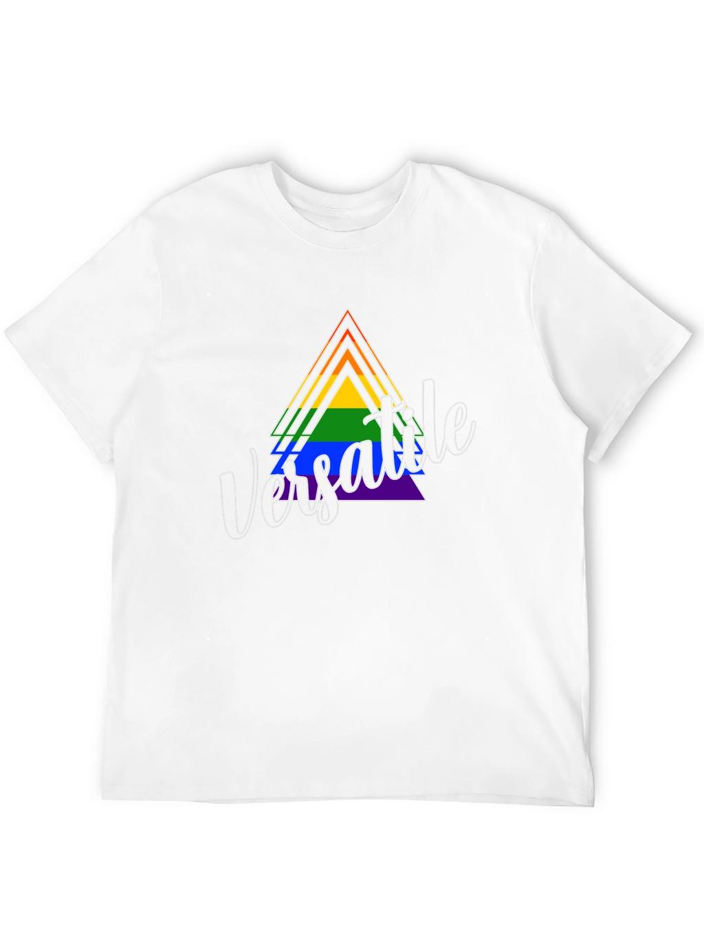 Versatile Pride Triangle Graphic T-Shirt