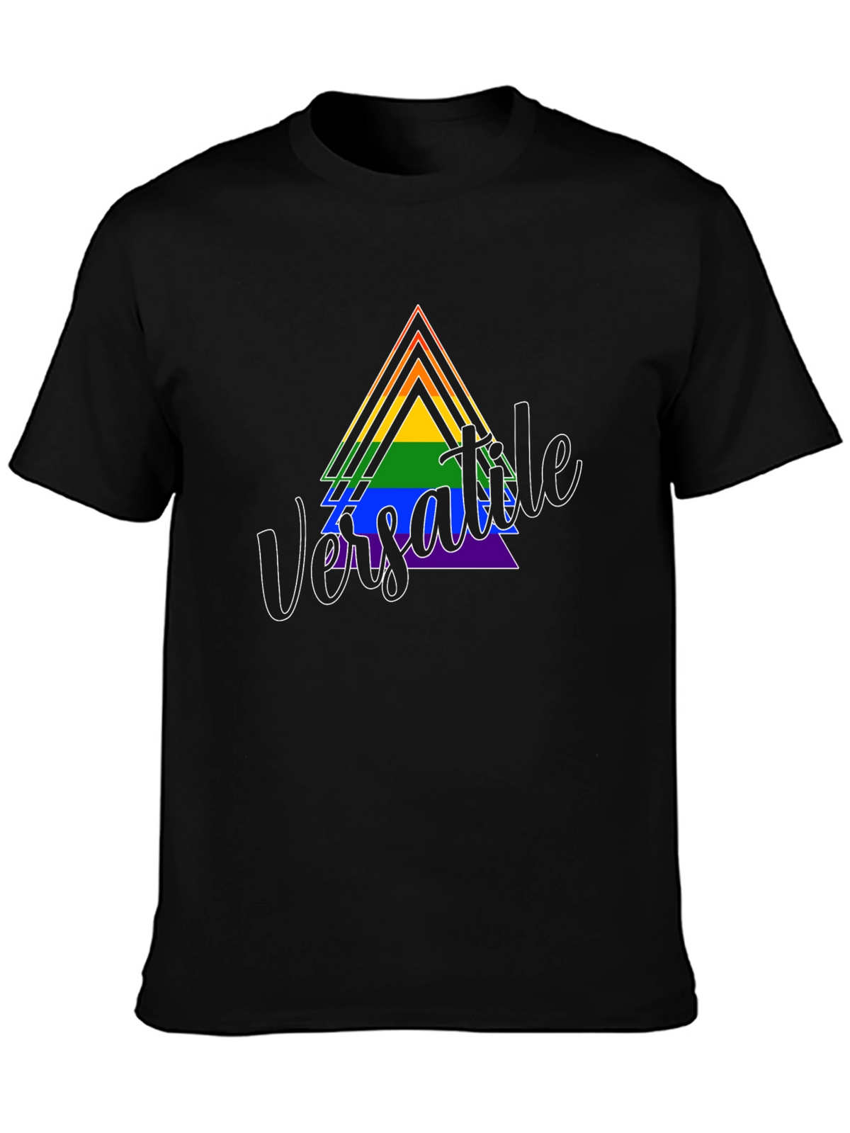 Versatile Pride Triangle Graphic T-Shirt