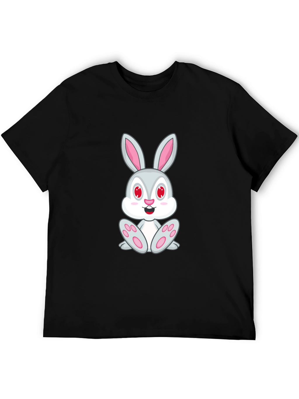 Bunny Graphic Black T-Shirt