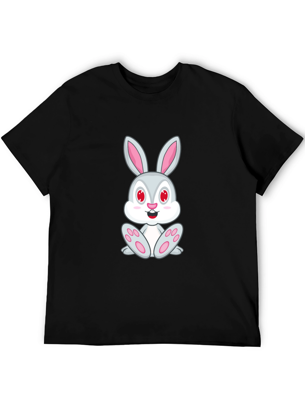 Bunny Graphic Black T-Shirt