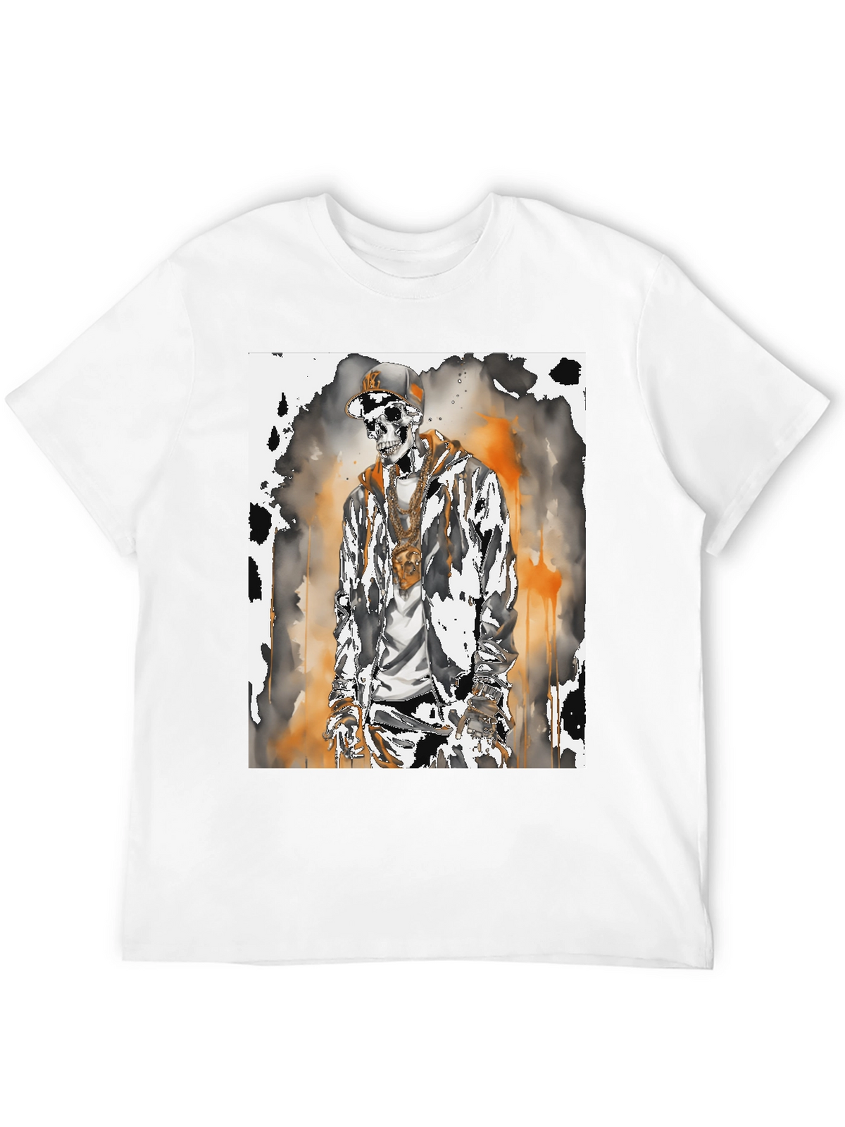 Urban Skeleton Graphic Tee - Street Style