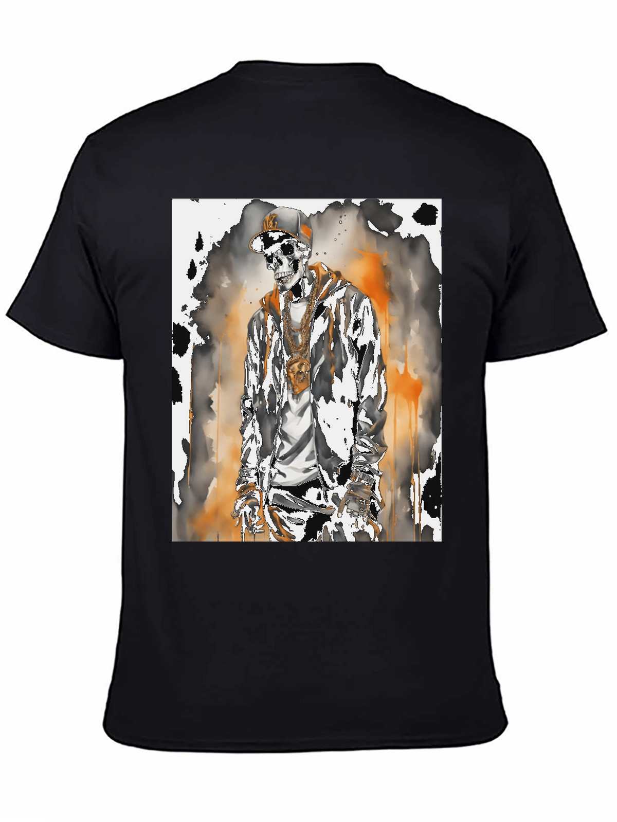 Urban Skeleton Graphic Tee - Street Style