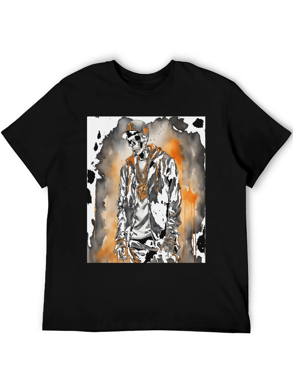 Urban Skeleton Graphic Tee - Street Style