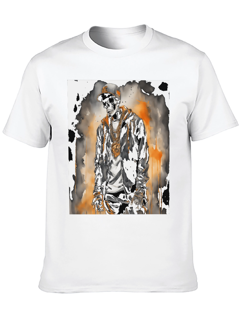 Urban Skeleton Graphic Tee - Street Style