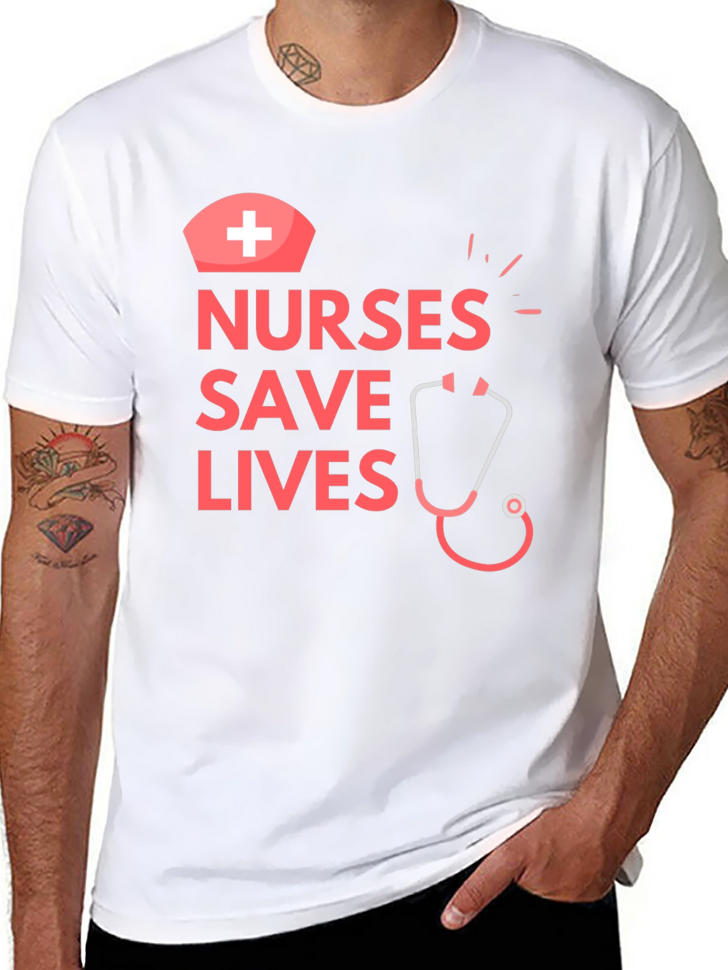 Nurses Save Lives Graphic T-Shirt - Medical Hero Apparel