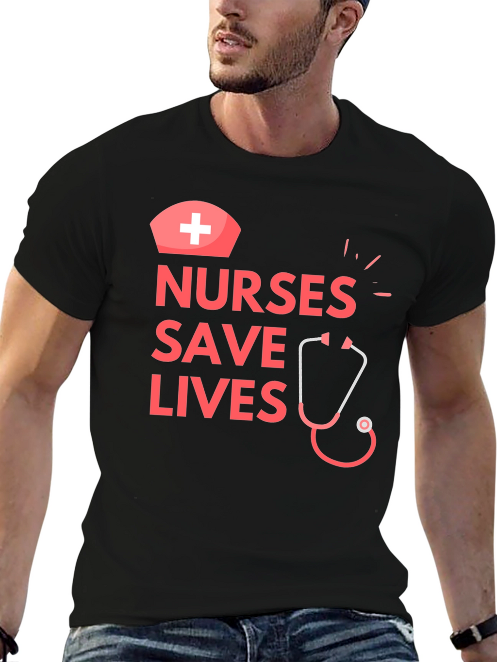 Nurses Save Lives Graphic T-Shirt - Medical Hero Apparel