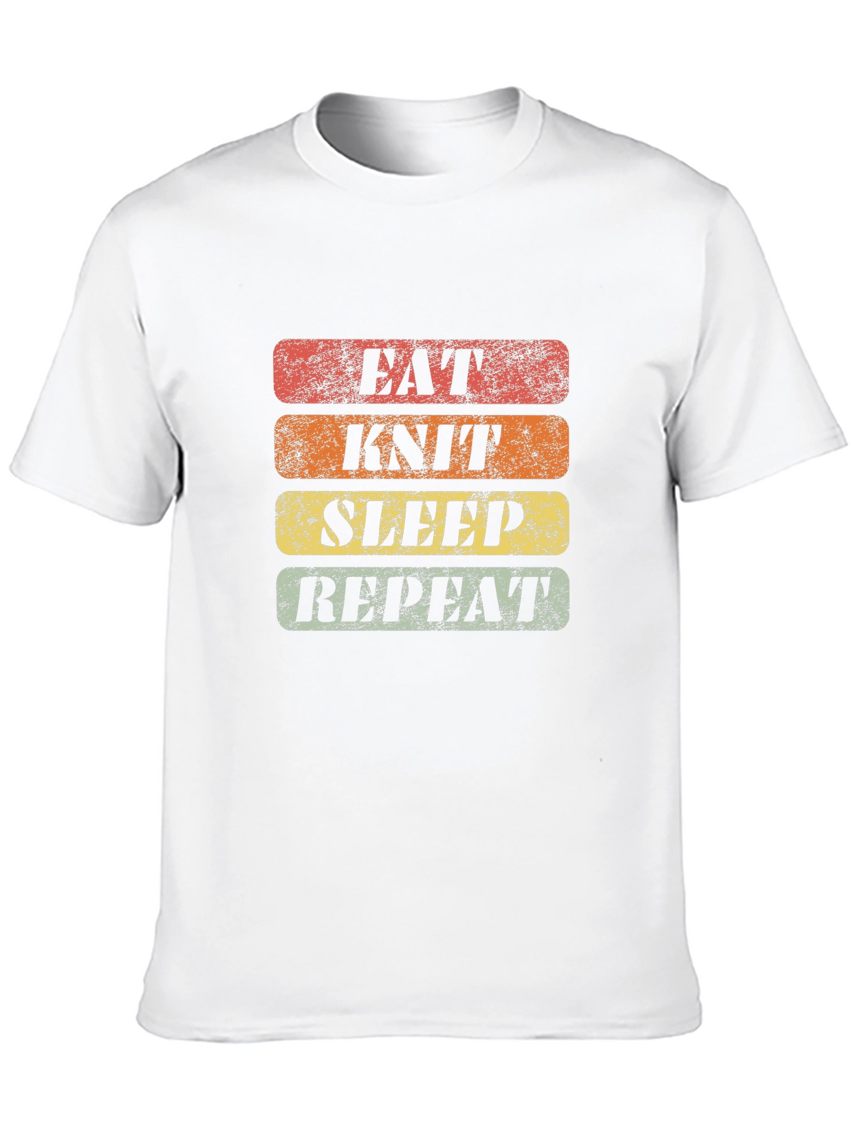 Eat Knit Sleep Repeat Graphic Tee