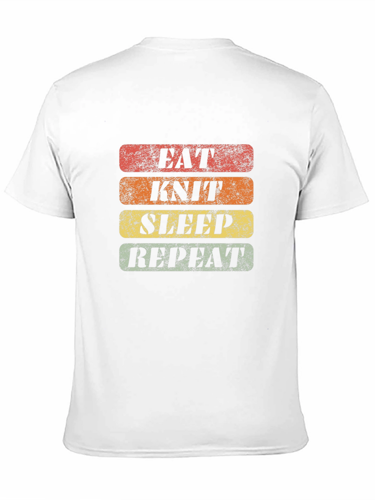 Eat Knit Sleep Repeat Graphic Tee