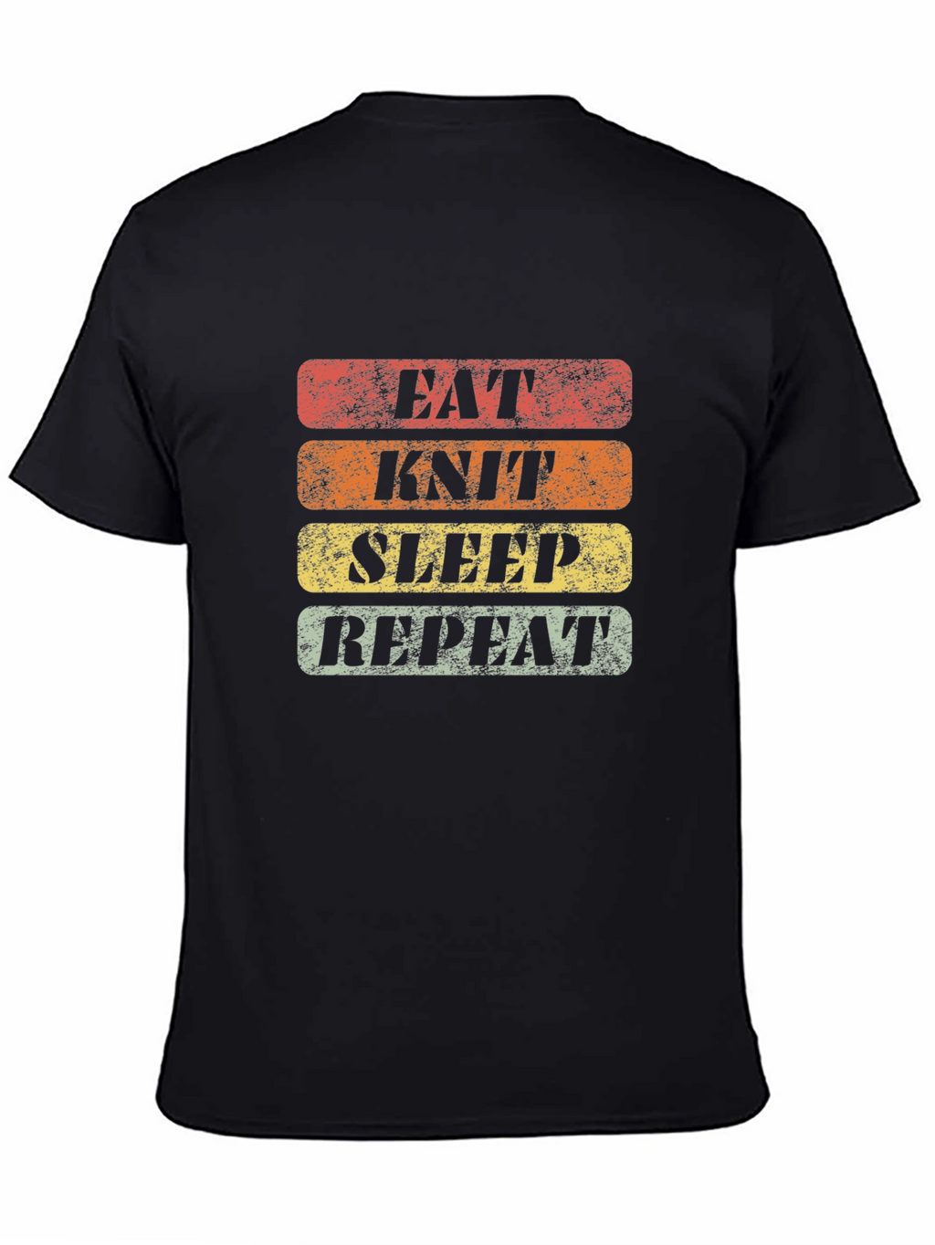 Eat Knit Sleep Repeat Graphic Tee