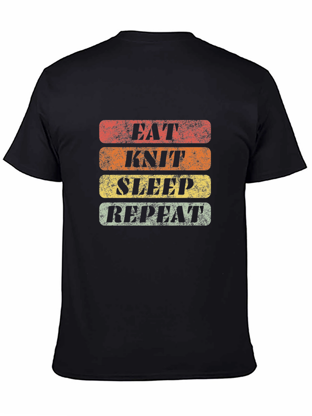 Eat Knit Sleep Repeat Graphic Tee