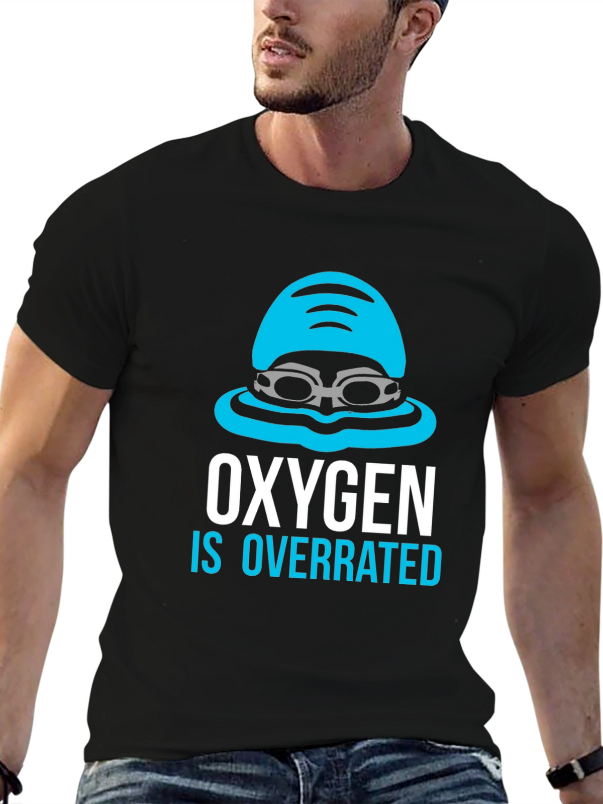 Oxygen is Overrated Swimmers T-Shirt