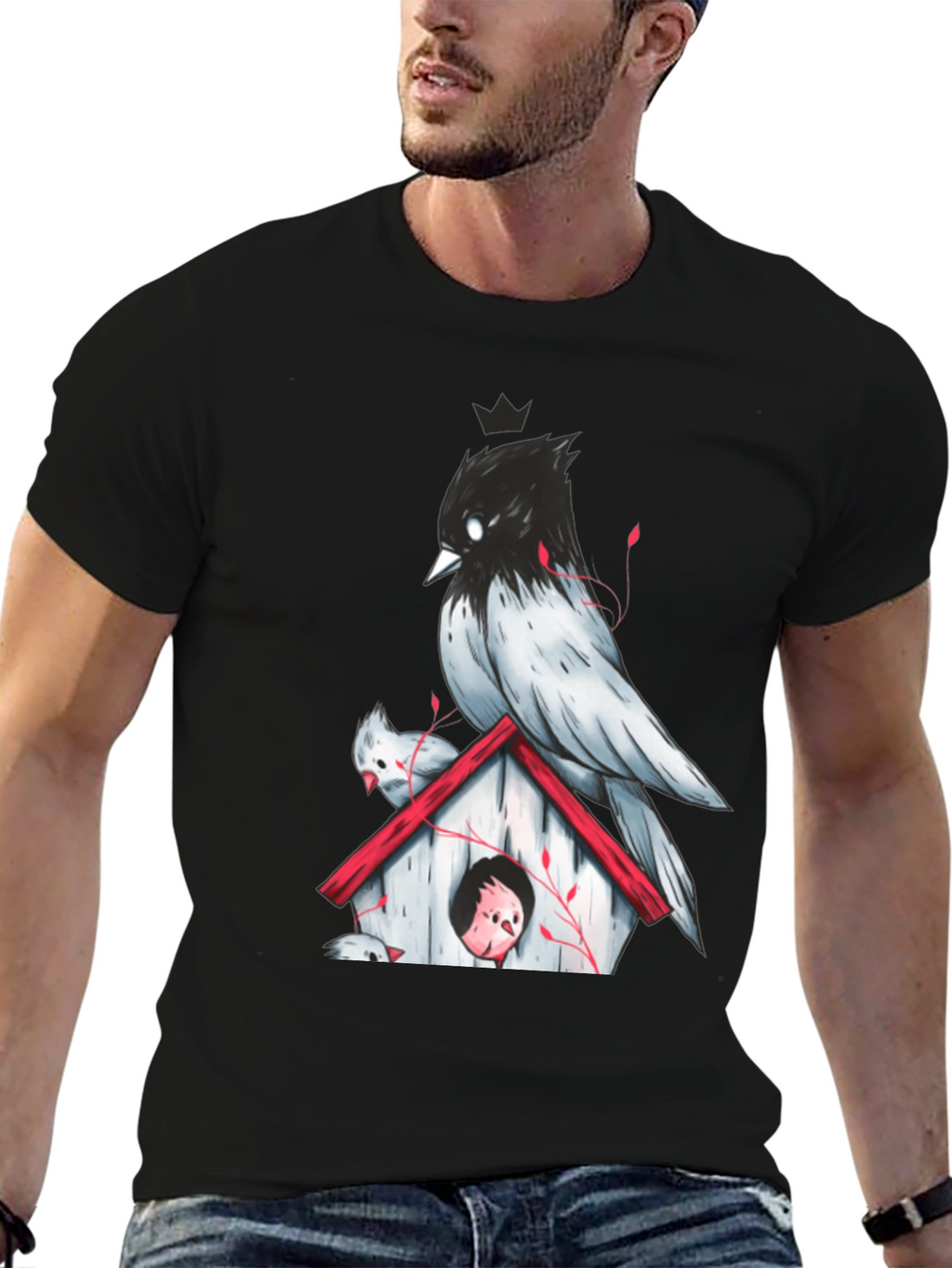 Birdhouse Graphic Tee - Unique Design