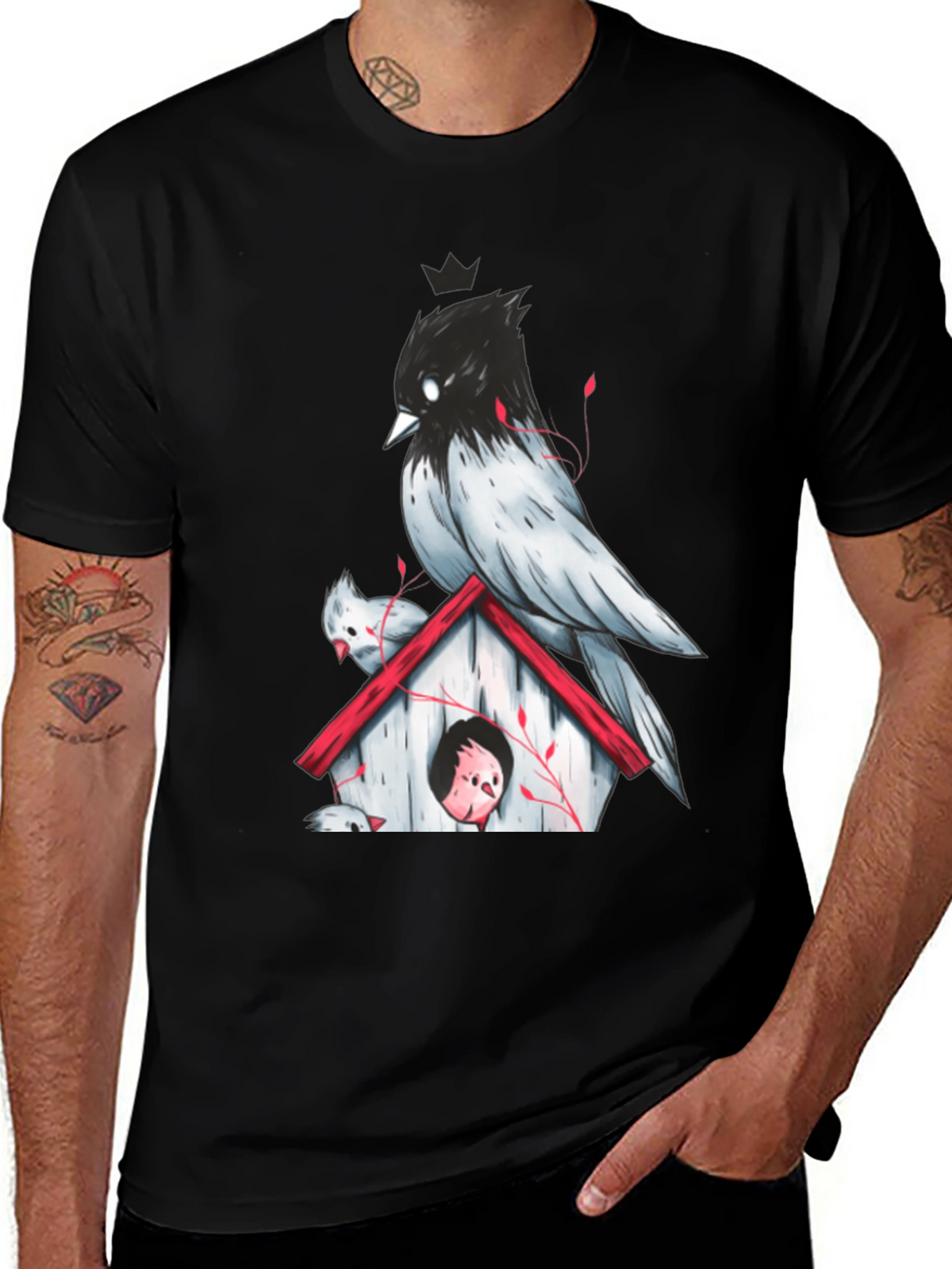 Birdhouse Graphic Tee - Unique Design