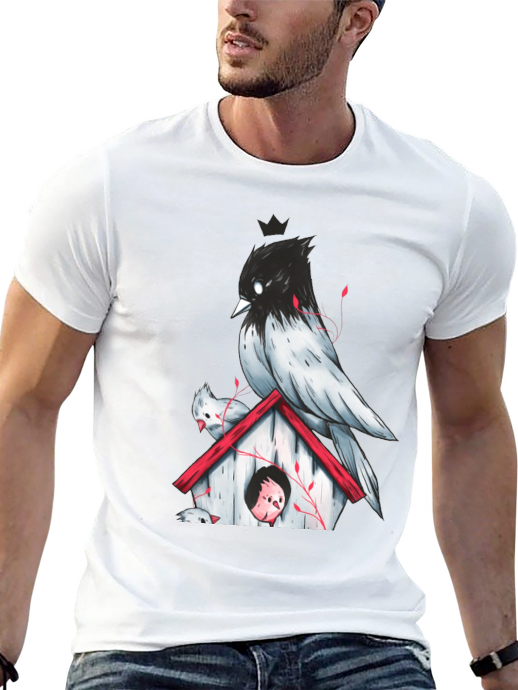 Birdhouse Graphic Tee - Unique Design