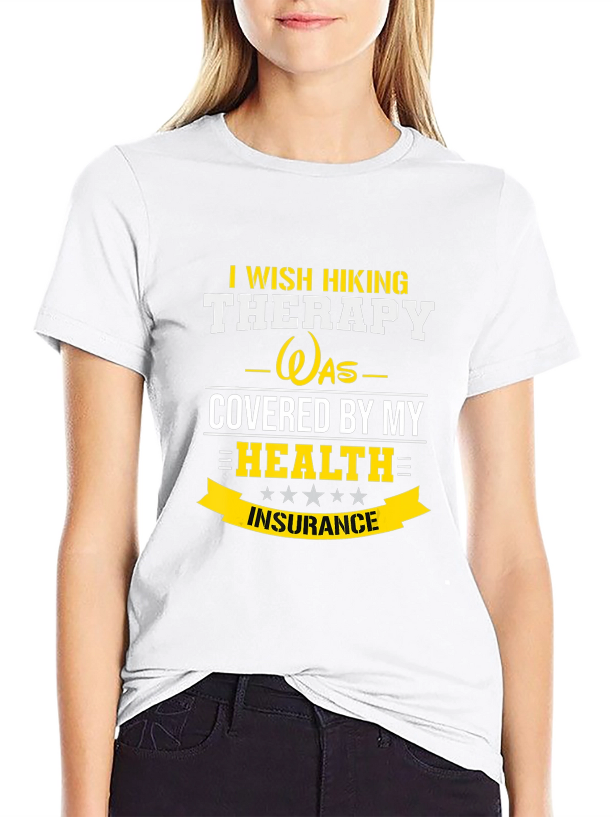 Funny Hiking Therapy T-Shirt