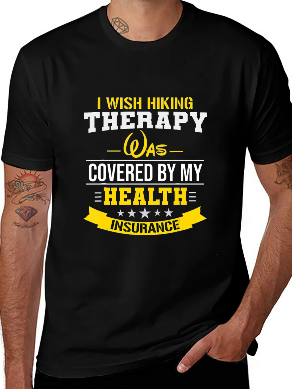 Funny Hiking Therapy T-Shirt