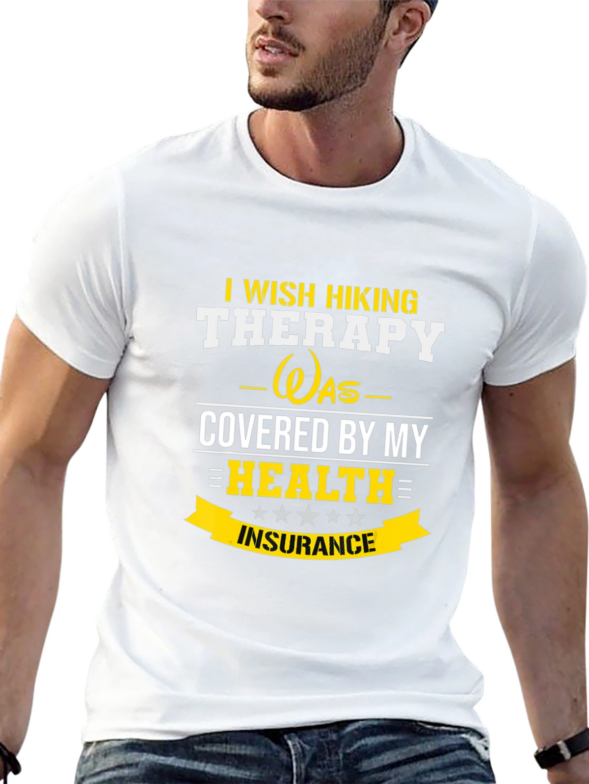 Funny Hiking Therapy T-Shirt