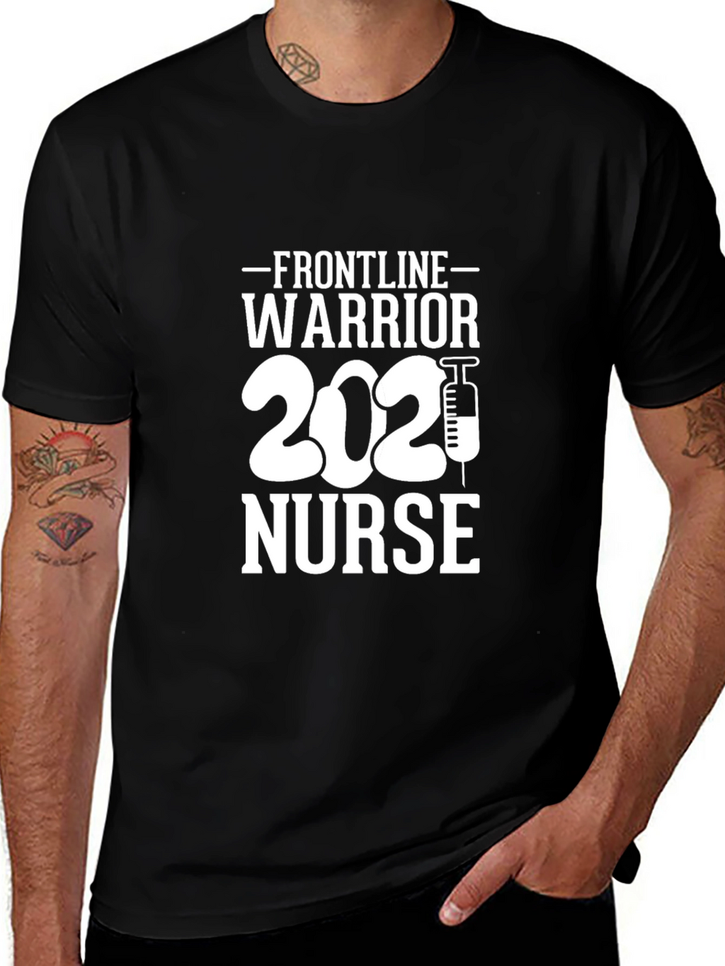 Frontline Warrior Nurse 2021 T-Shirt