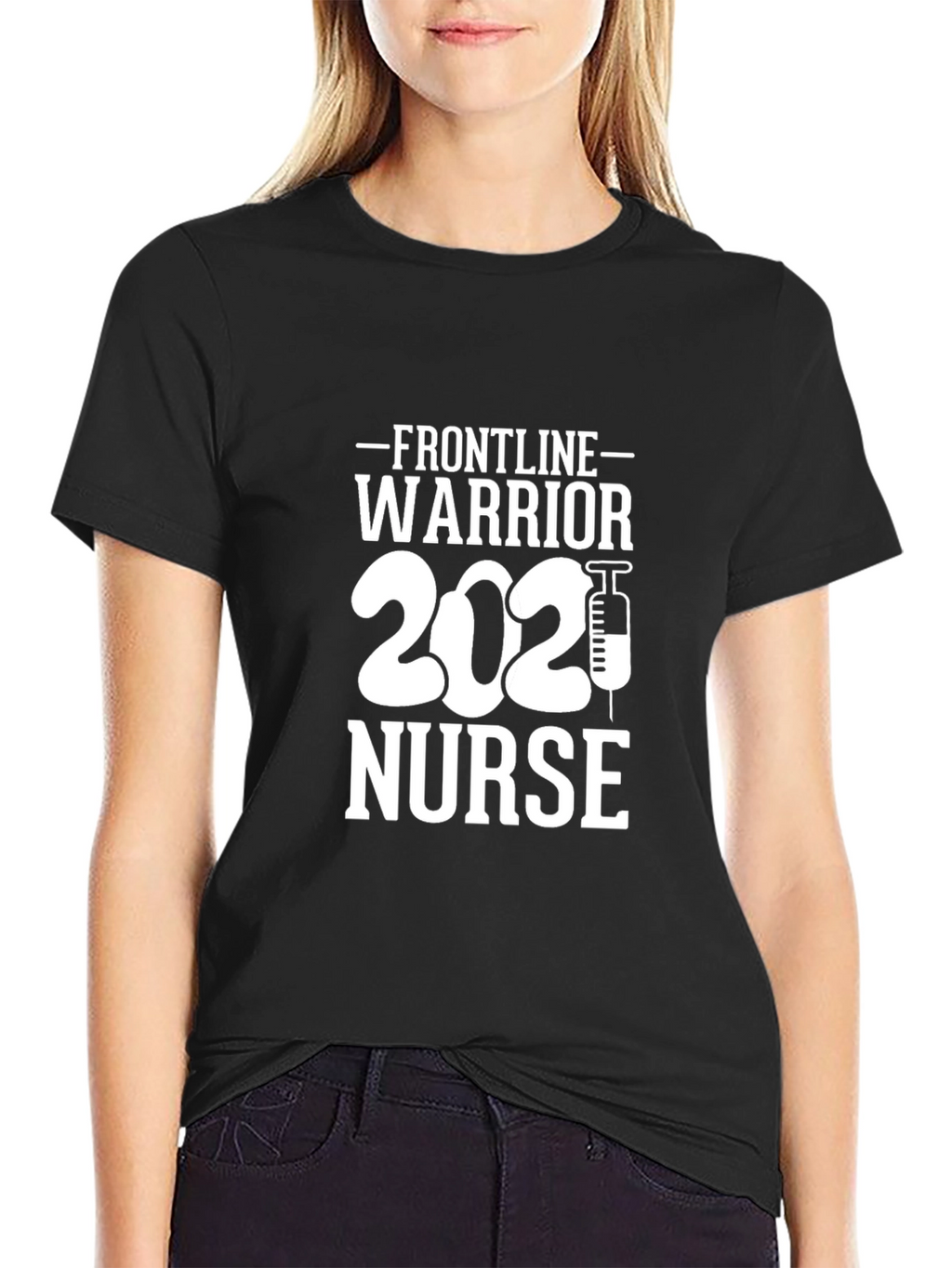 Frontline Warrior Nurse 2021 T-Shirt