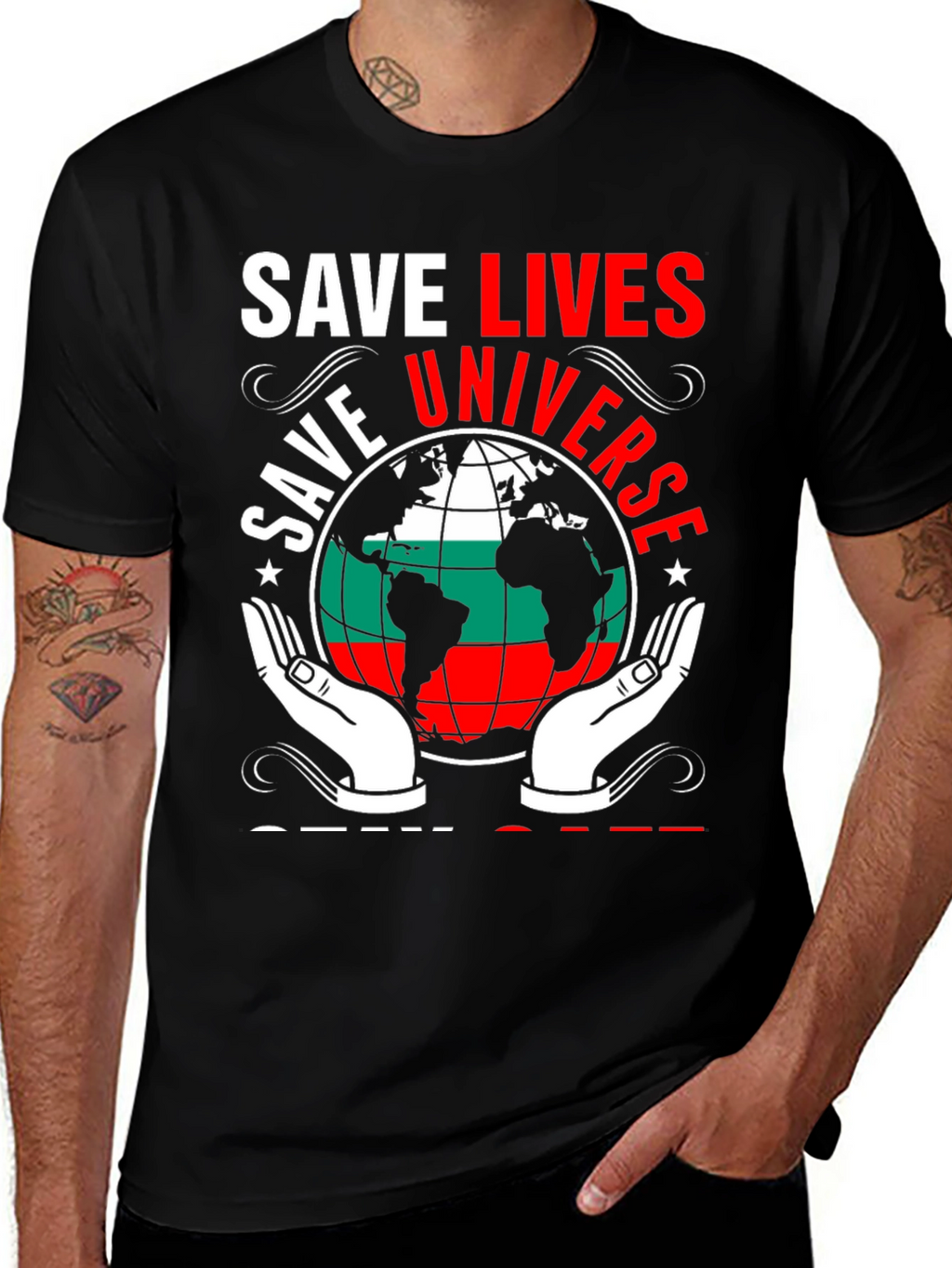 Save Lives Universe Graphic T-Shirt