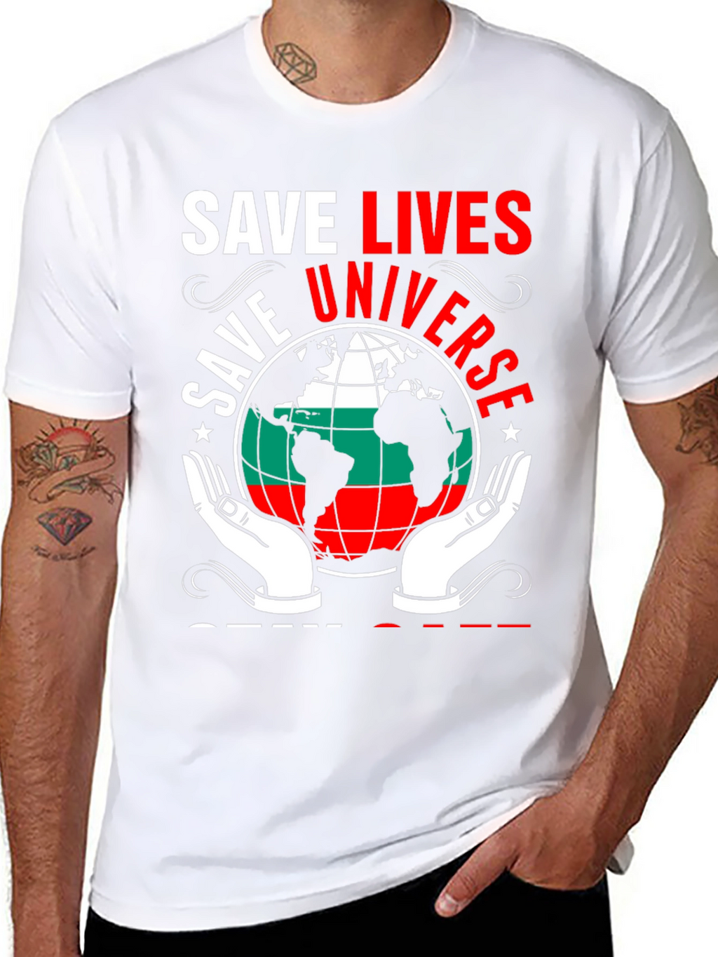 Save Lives Universe Graphic T-Shirt