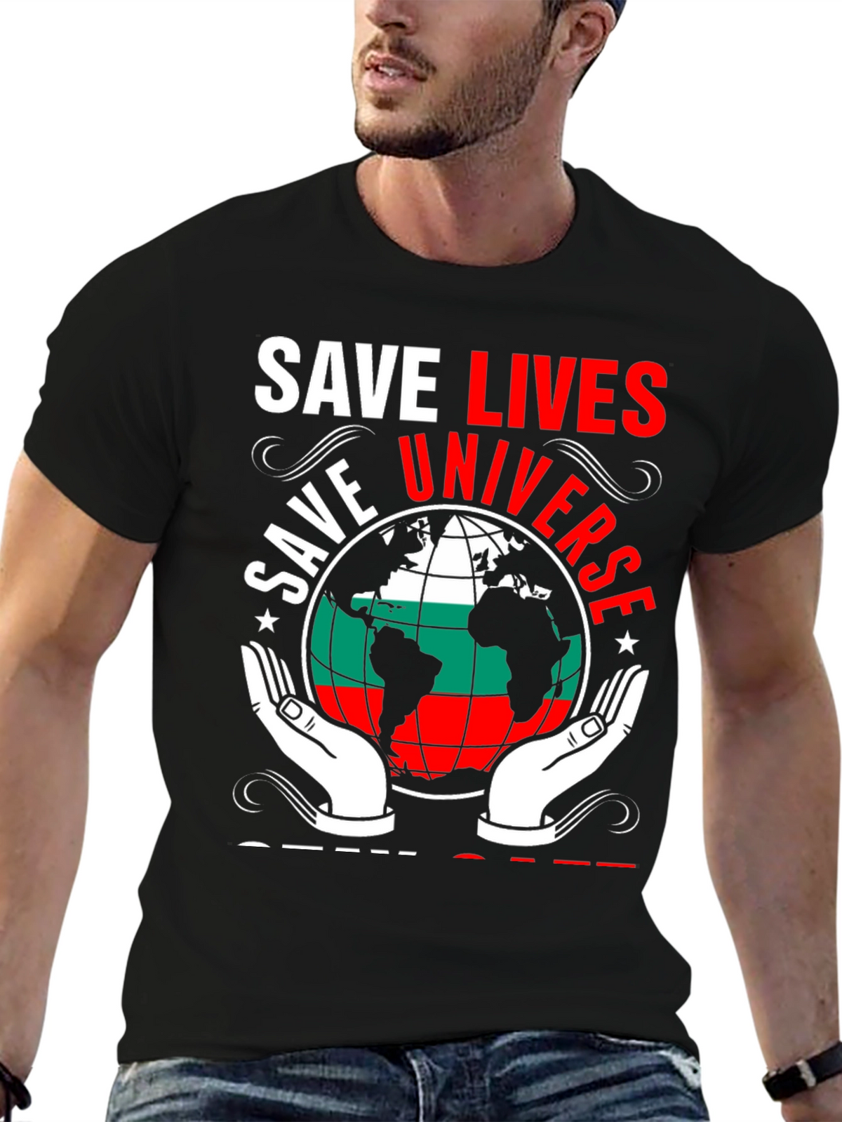 Save Lives Universe Graphic T-Shirt