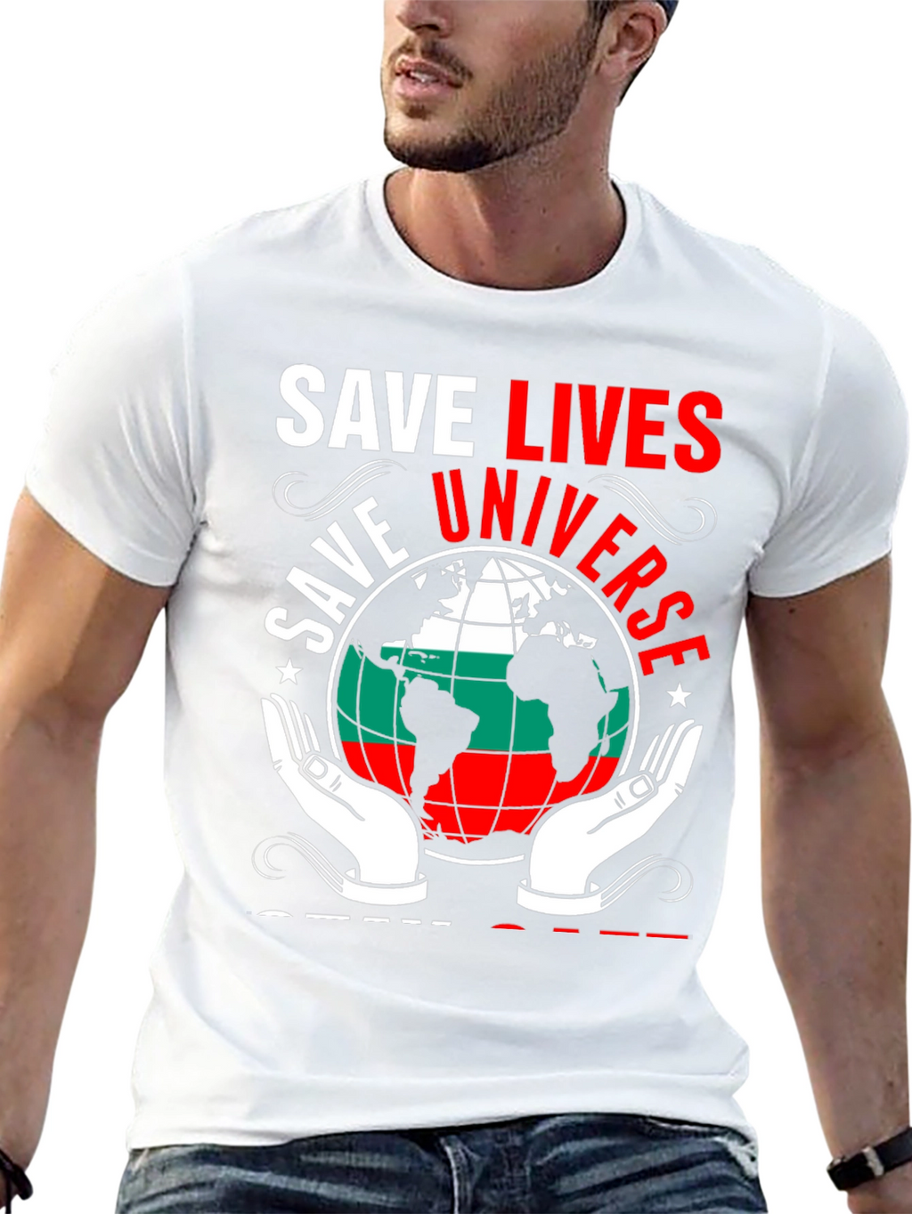 Save Lives Universe Graphic T-Shirt