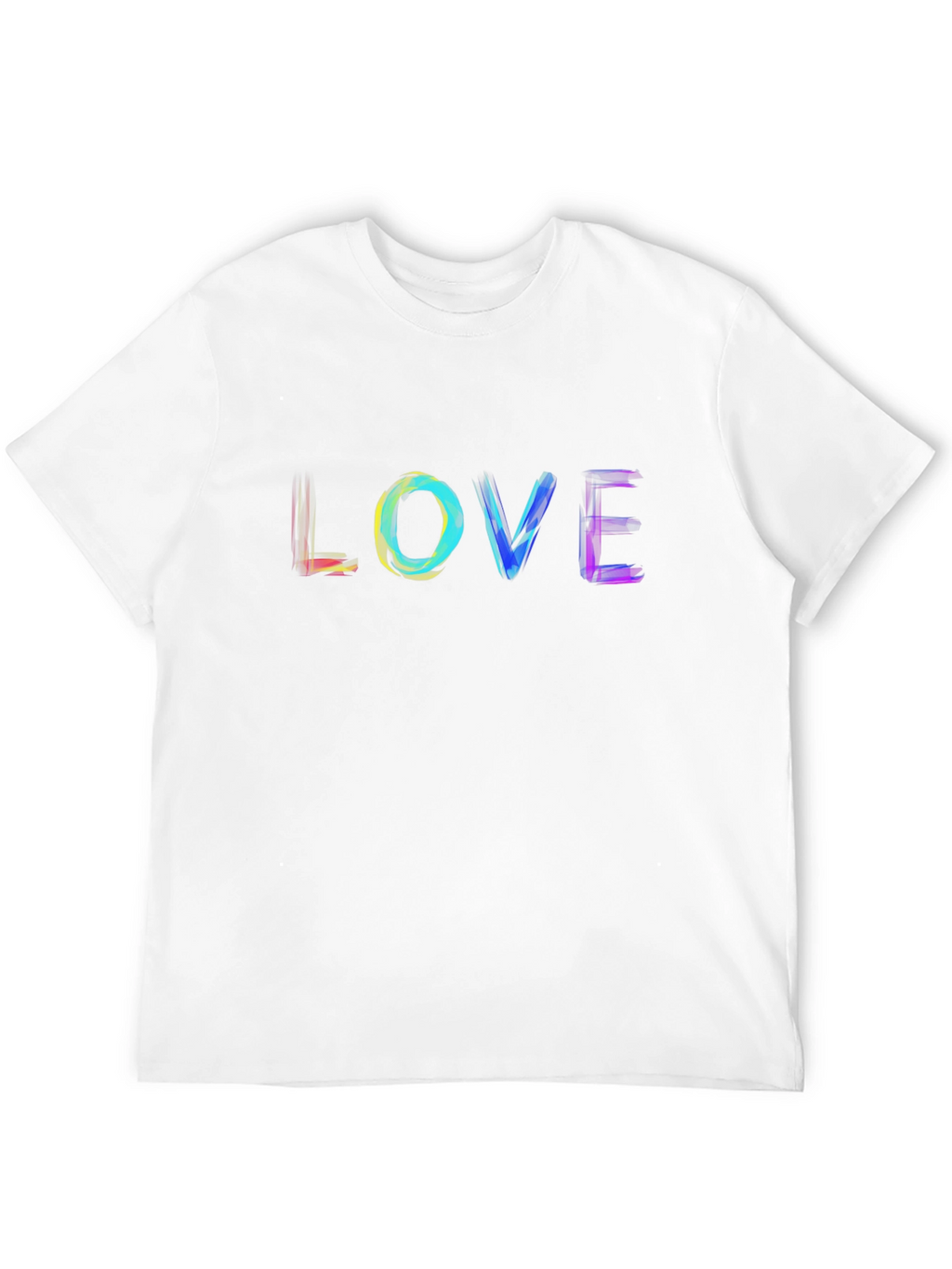 Rainbow LOVE Graphic Black T-Shirt