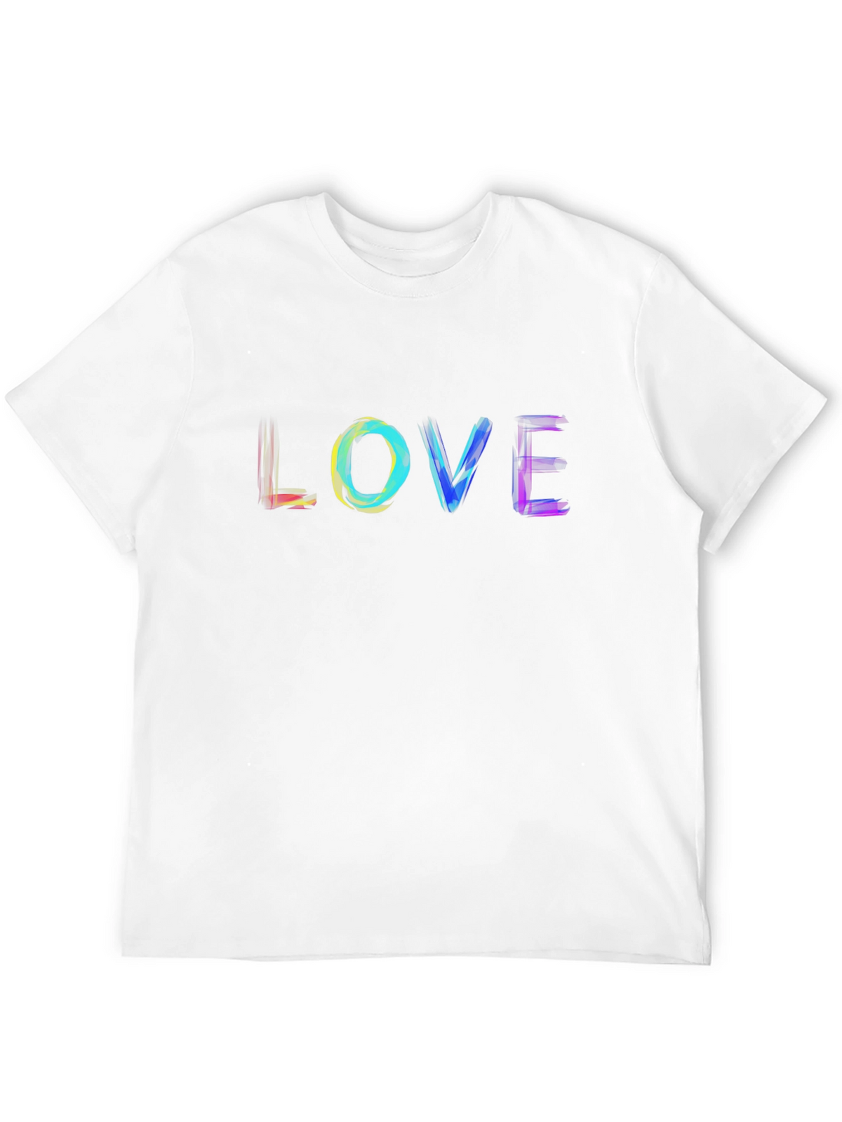 Rainbow LOVE Graphic Black T-Shirt