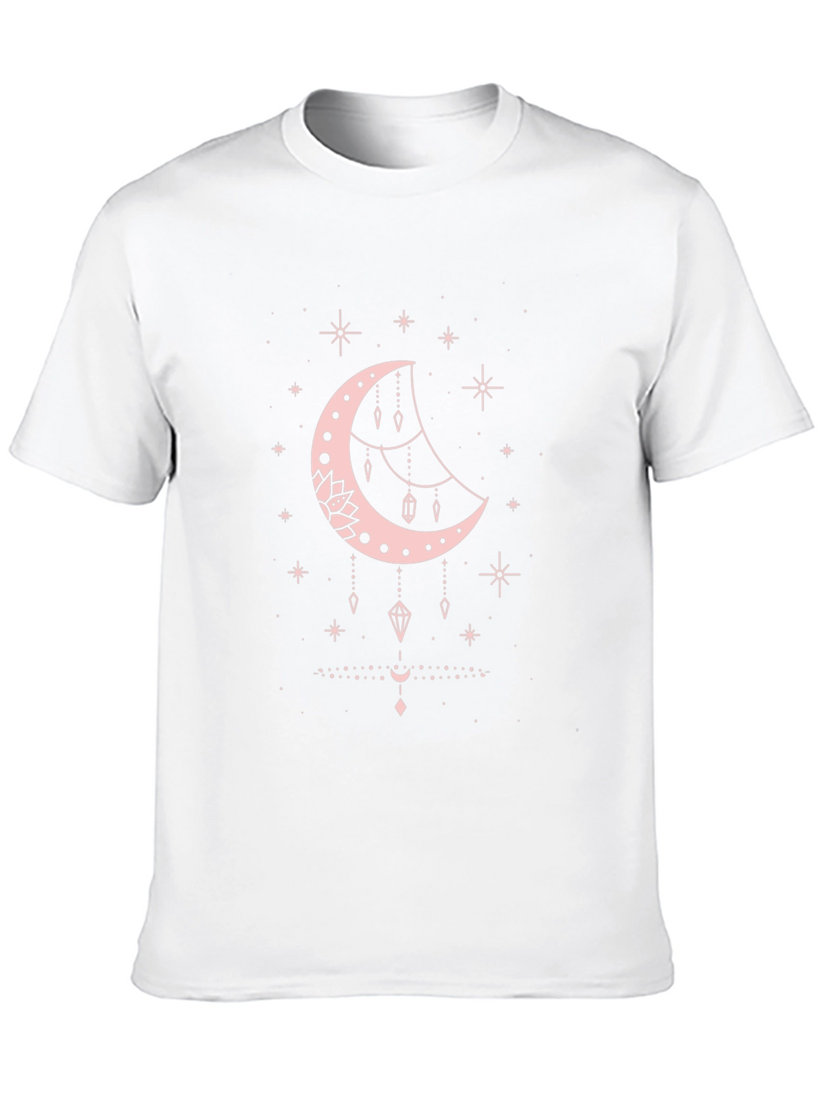 Celestial Moon Graphic Tee - Black