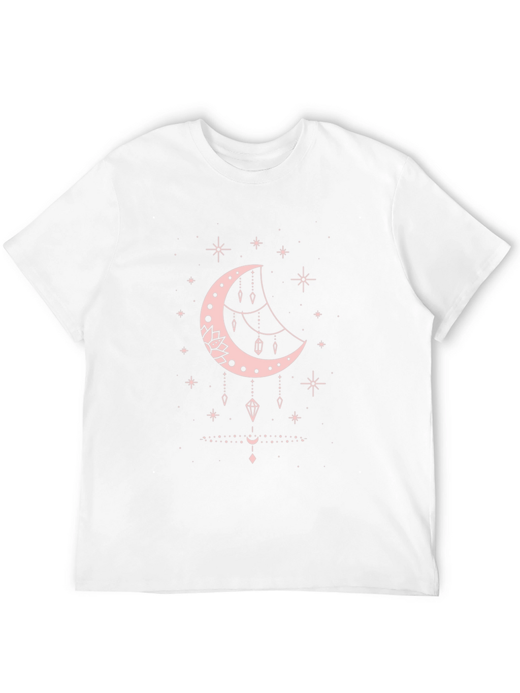 Celestial Moon Graphic Tee - Black