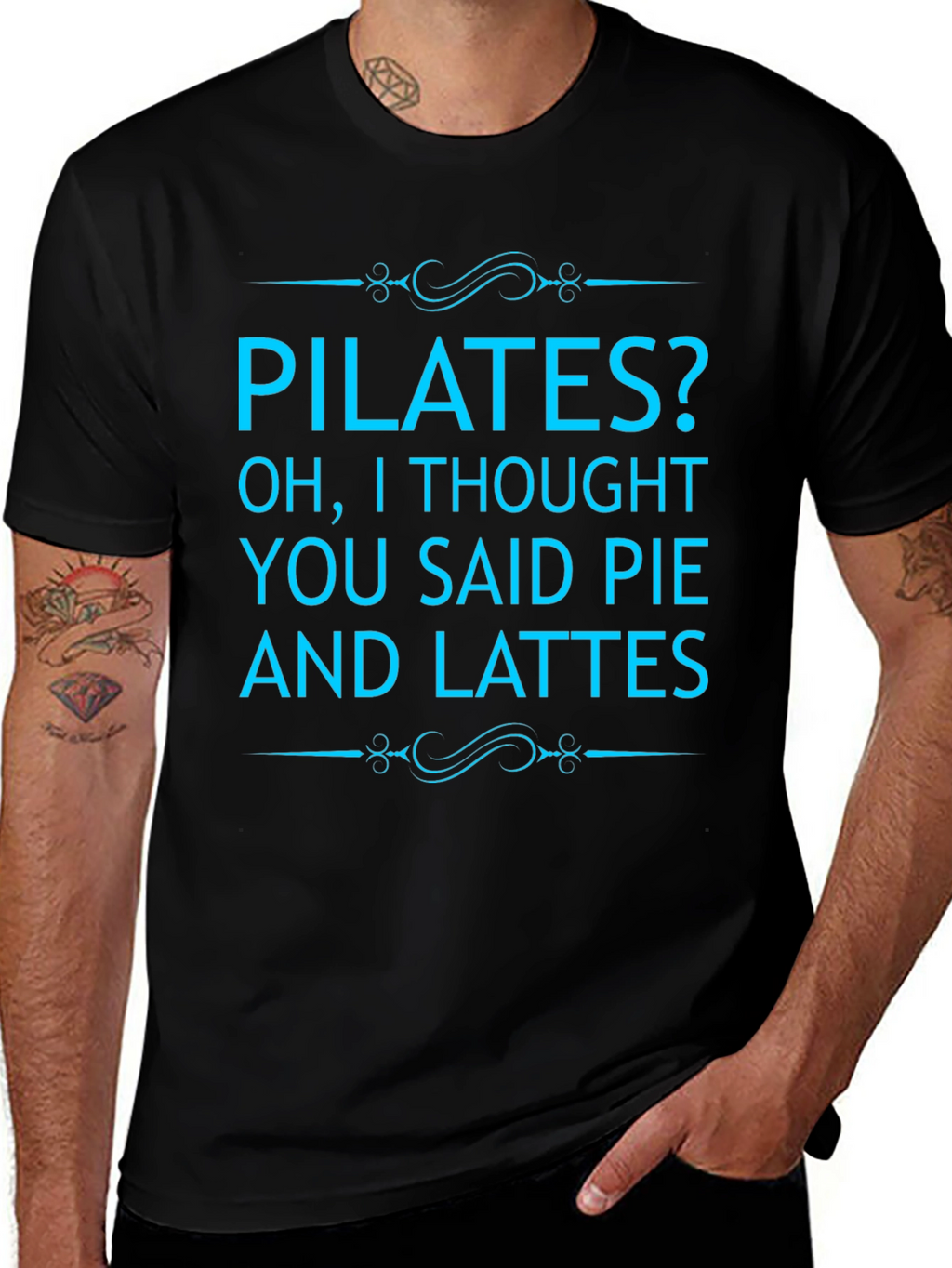 Pilates? Pie and Lattes Graphic Tee
