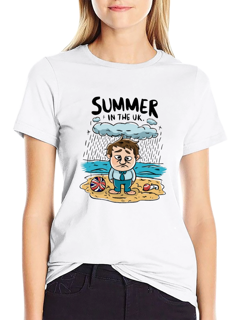 Summer in the UK Funny Graphic T-Shirt