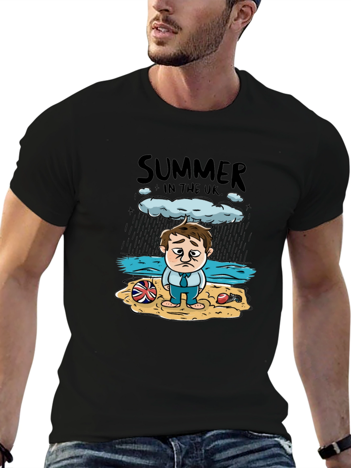 Summer in the UK Funny Graphic T-Shirt