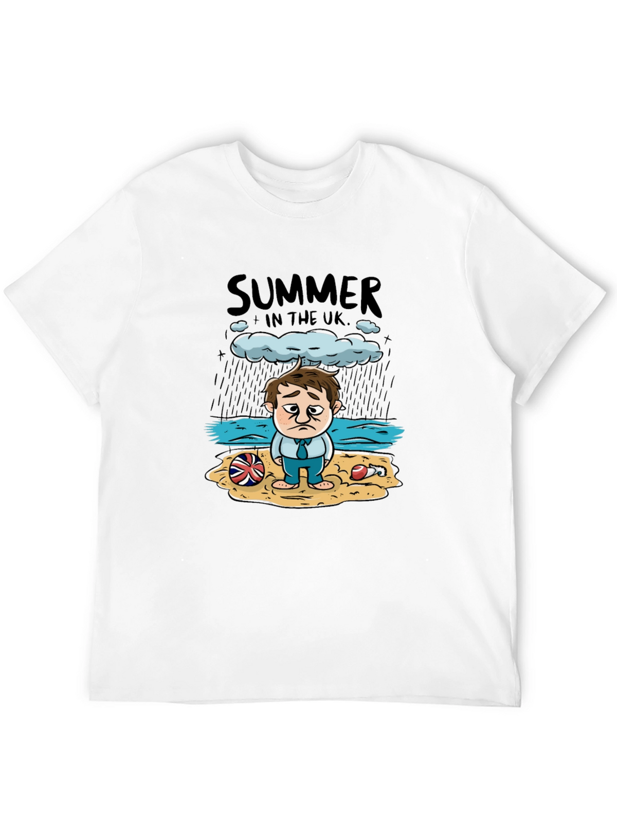 Summer in the UK Funny Graphic T-Shirt