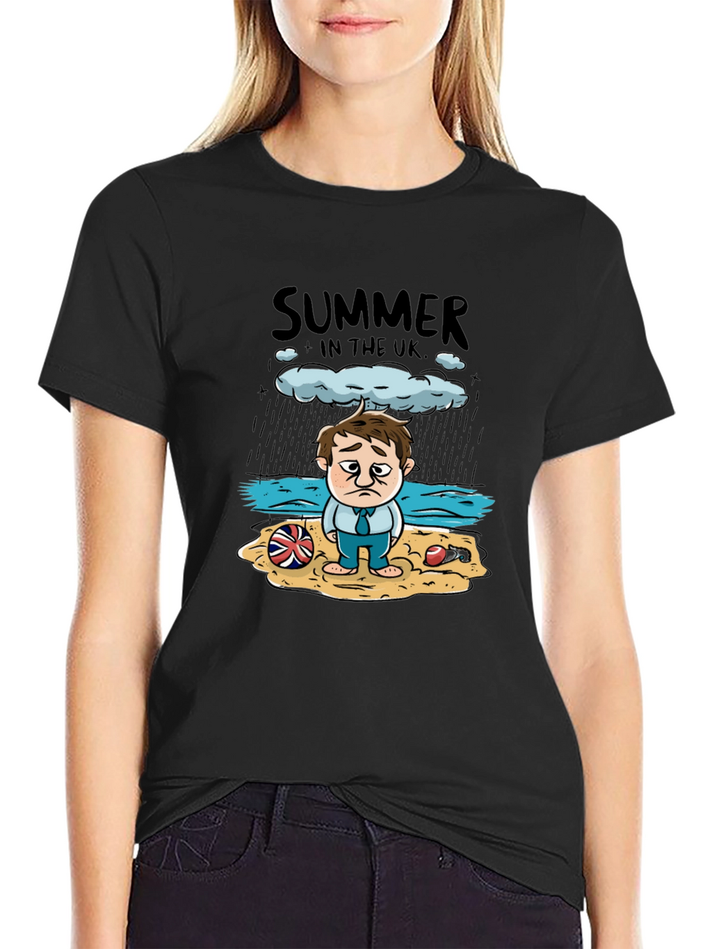 Summer in the UK Funny Graphic T-Shirt