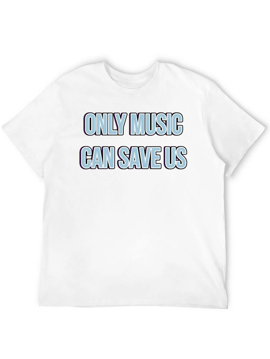 Only Music Can Save Us Black Graphic Tee